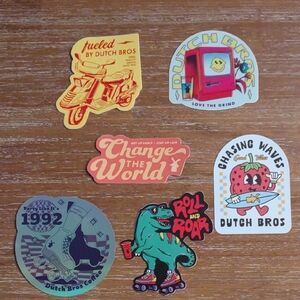 Dutch Bros Vibrant Sticker Collection